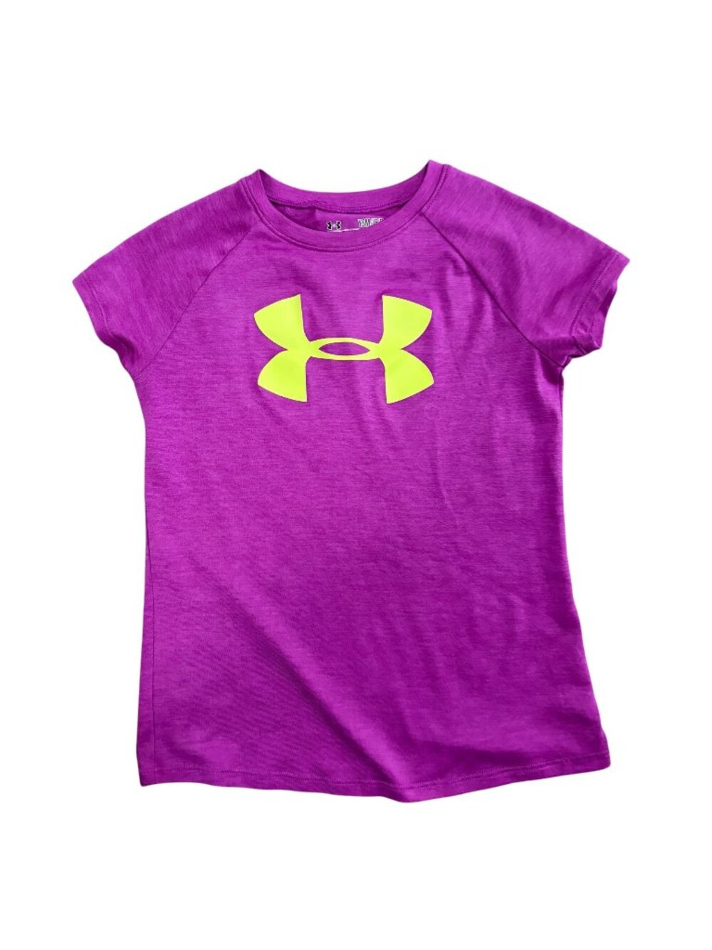 Under Armour Youth Small Tee Heatgear Magenta Yellow